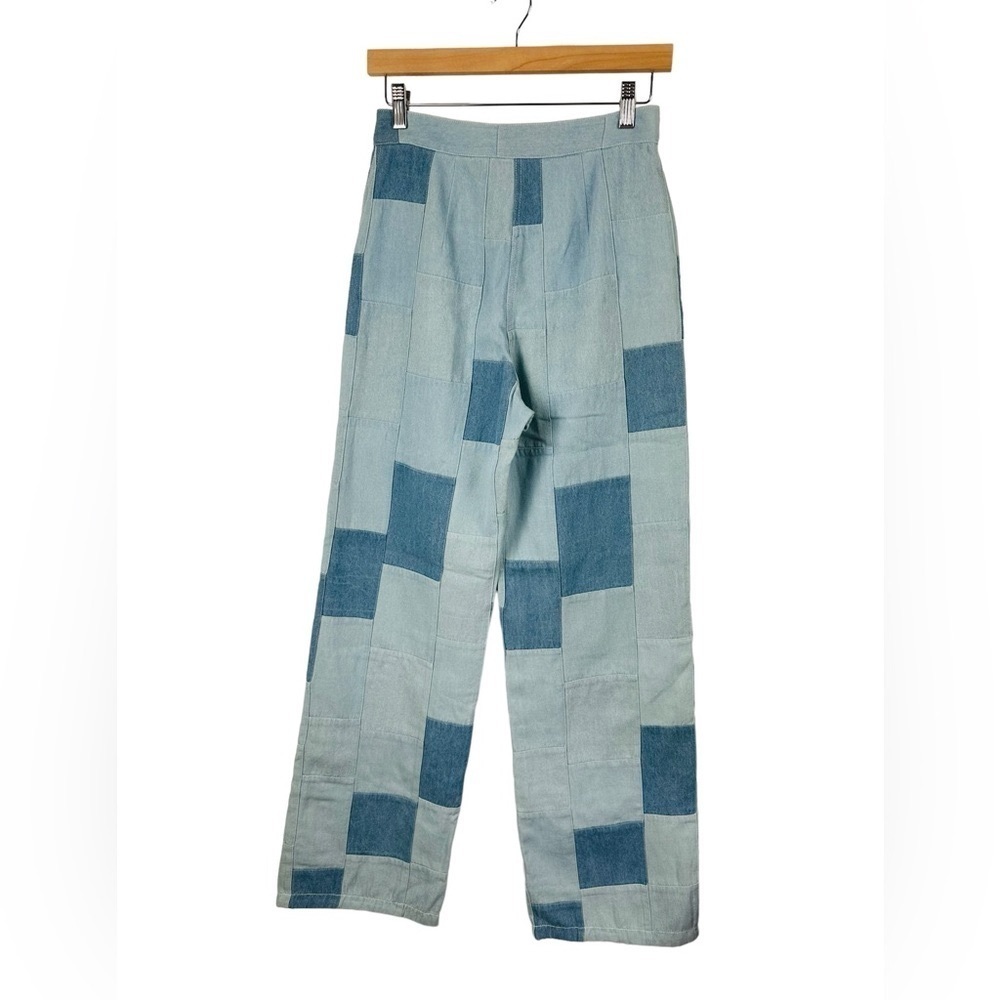 Le Superbe Fred's Denim Patchwork Flare Pants - image 4